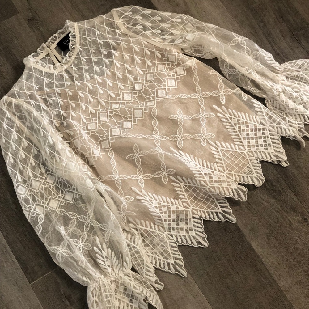 Gorgeous Cream shirt from Vici dolls